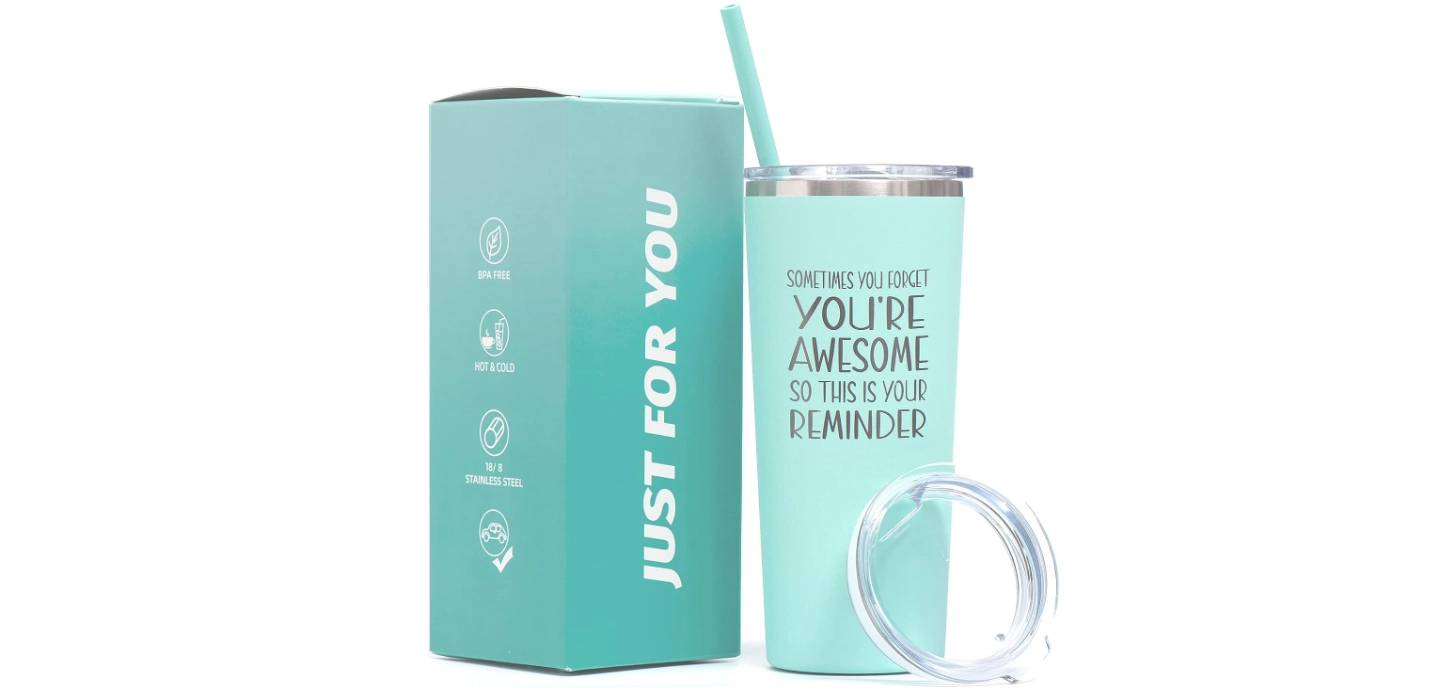 Stainless Steel Tumbler With A Cute Message